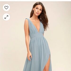 Lulus Heavenly Hues Light Blue Maxi Dress